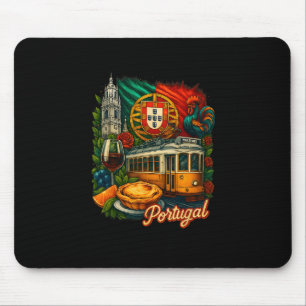Portugal Flag Portugal Trip Portuguese Rooster Por Mouse Mat