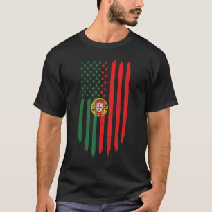 Portugal Flag Portuguese Dad Mum Heritage Men Wome T-Shirt