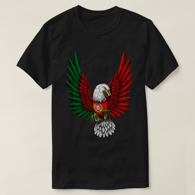 Portugal Flag Portuguese  T-Shirt (Design Front)
