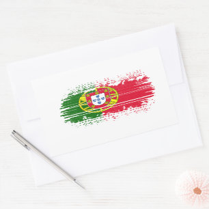 Portugal flag  rectangular sticker
