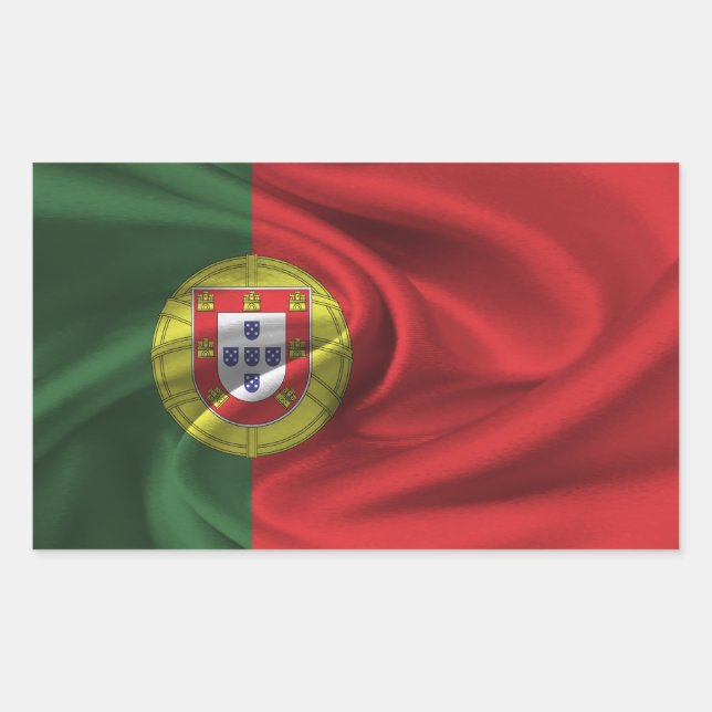 Portugal Flag Rectangular Sticker (Front)