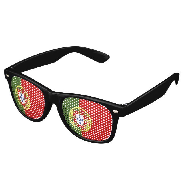 Portugal flag retro sunglasses (Angled)