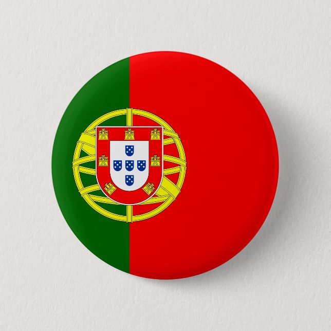 Portugal flag Round Button (Front)