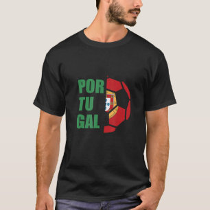 Portugal Flag Soccer Ball National Team Portuguese T-Shirt