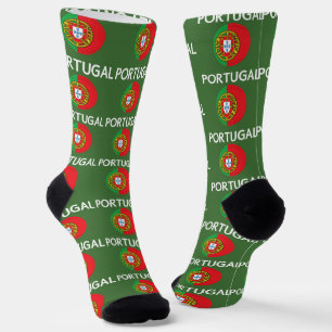 Portugal flag socks