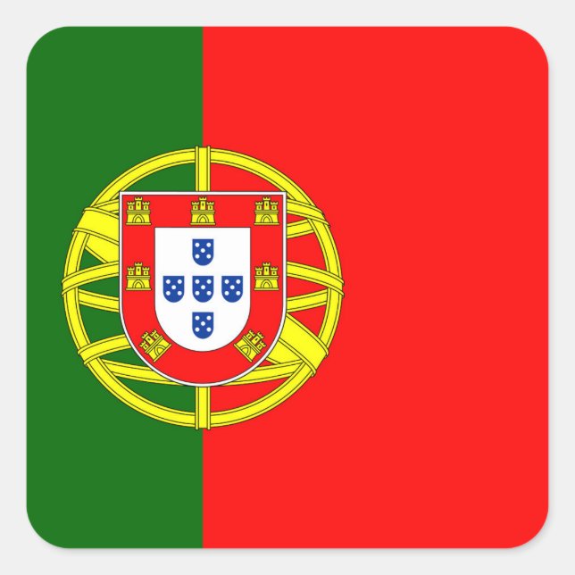 Portugal Flag Square Sticker (Front)