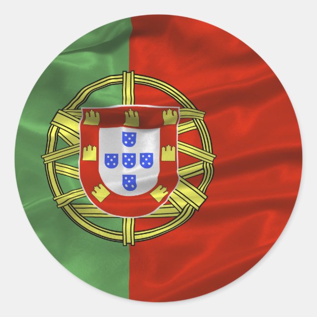 Portugal Flag Sticker (Front)