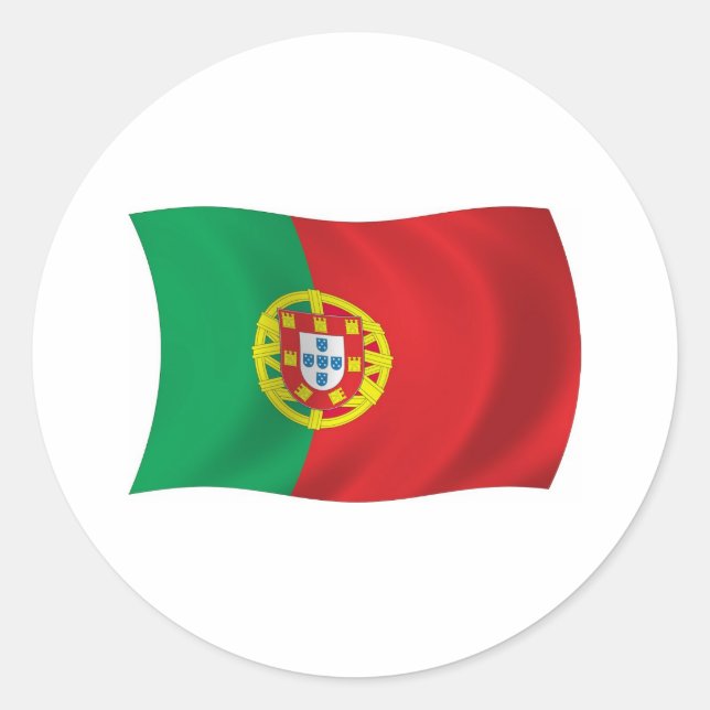 Portugal Flag Sticker (Front)