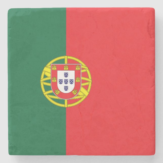 Portugal Flag Stone Coaster (Front)