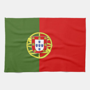 Portugal flag tea towel