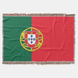 Portugal flag throw blanket