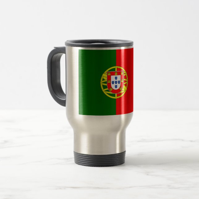 Portugal Flag Travel Mug (Front Left)