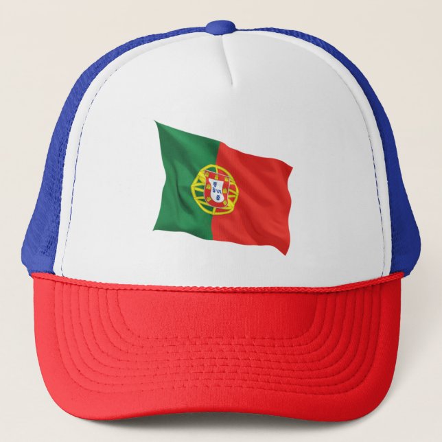 Portugal flag trucker hat (Front)