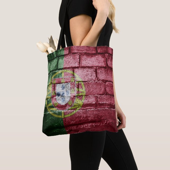 Portugal flag wall tote bag (Close Up)