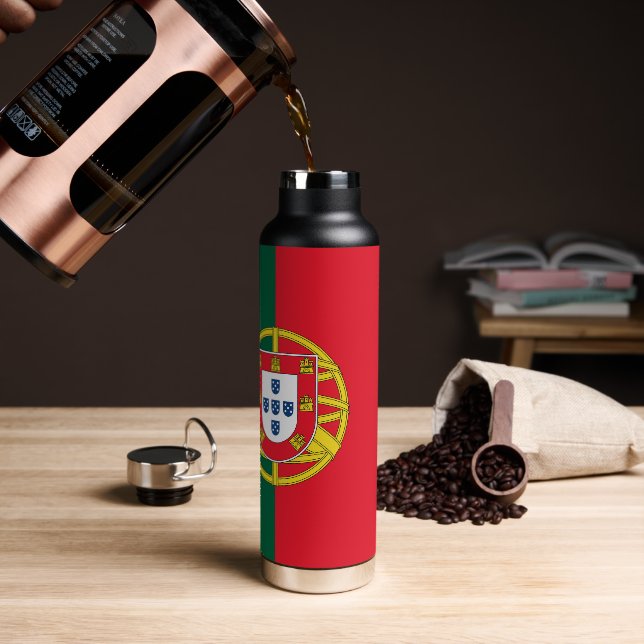 Portugal flag water bottle (Coffee)