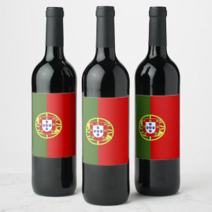 Portugal flag wine label