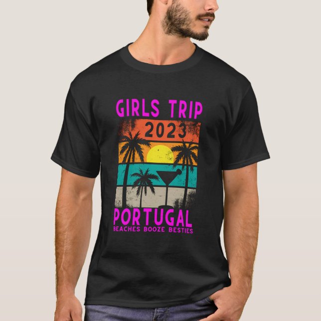 Portugal Girls Trip 2023 Women Students Vacation H T-Shirt (Front)