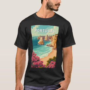 Portugal Illustration Travel Art Vintage T-Shirt