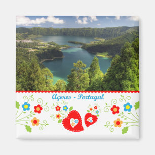 Portugal in photos - Azores lagoon Magnet