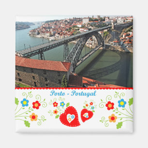 Portugal in photos - Porto iron bridge over Douro Magnet