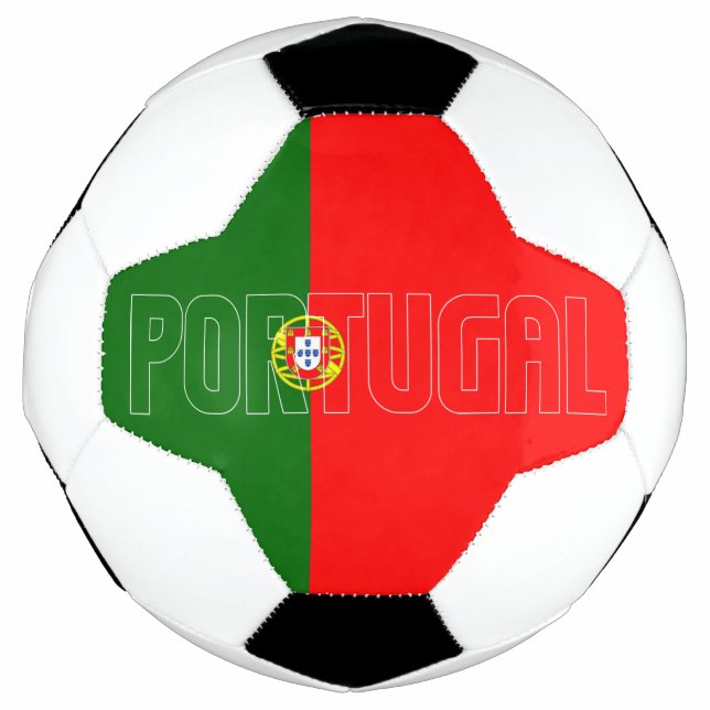 Portugal Inscription Flag Red Green Patriotic  Football (Front)
