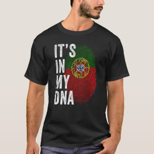 Portugal It's In My DNA Cute Portuguese Fingerprin T-Shirt