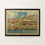 Portugal Jigsaw Puzzle Vintage Travel<br><div class="desc">Portugal design in Vintage Travel style featuring a beautiful ocean scene of Madeira.</div>