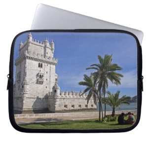 Portugal, Lisbon. Belem Tower, a UNESCO World 2 Laptop Sleeve