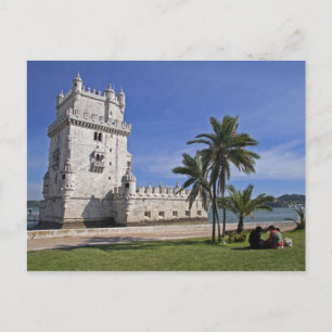 Portugal, Lisbon. Belem Tower, a UNESCO World 2 Postcard