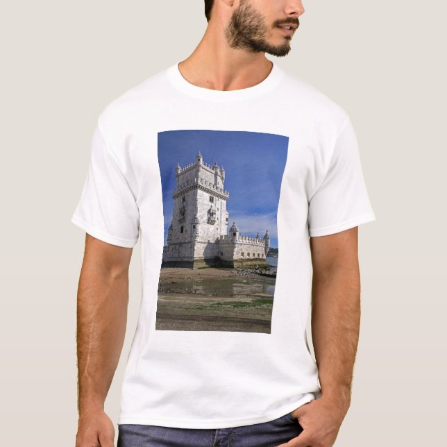 Portugal, Lisbon. Belem Tower, a UNESCO World T-Shirt (Front)