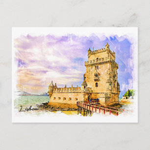 Portugal, Lisbon - Belem Tower Postcard