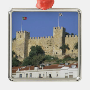 Portugal, Lisbon. Castelo de Sao Jorge. Metal Tree Decoration