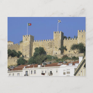 Portugal, Lisbon. Castelo de Sao Jorge. Postcard