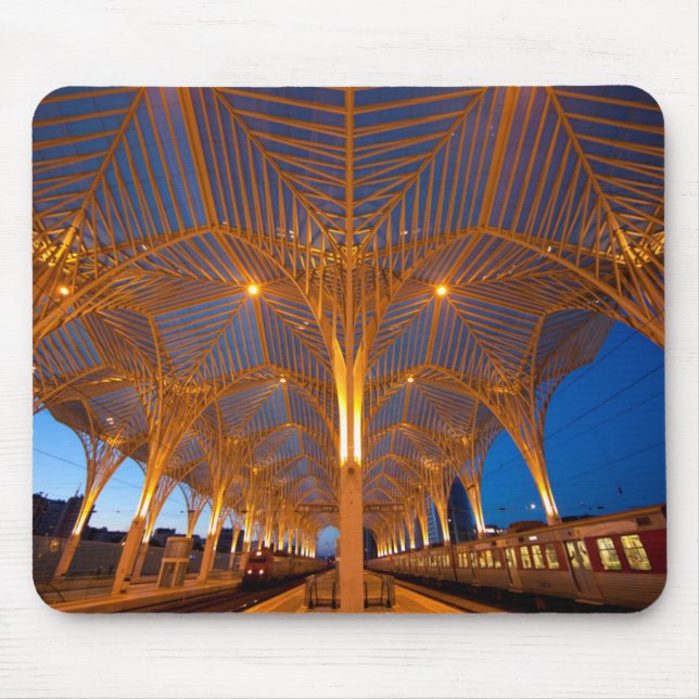 Portugal, Lisbon. View Of Modern Station Mouse Mat (Front)