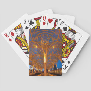 Portugal, Lisbon. View Of Modern Station Playing Cards