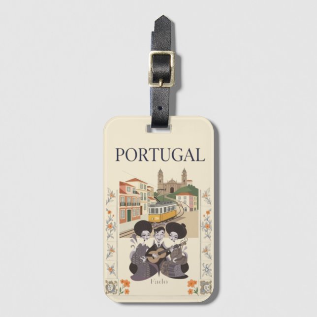 Portugal Luggage Tag (Front Vertical)