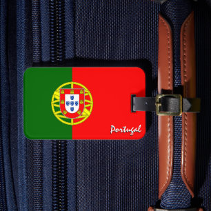 Portugal Luggage Tags, patriotic Portuguese Flag Tag