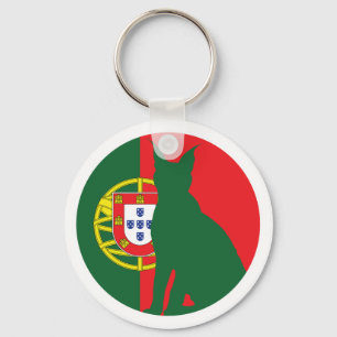 Portugal Lynx Portuguese National Animal Flag Key Ring