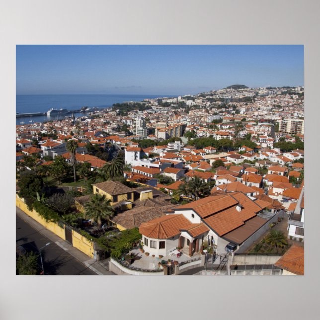 Portugal, Madeira Island, Funchal. Cable car Poster (Front)