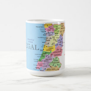 Portugal Map Coffee Mug