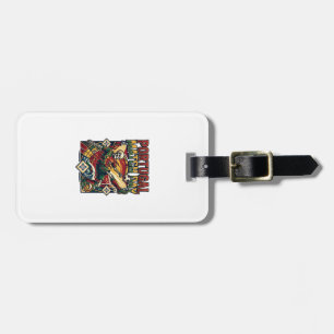 Portugal Match Day Skeleton Striker Nations Countr Luggage Tag