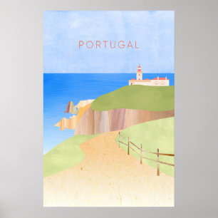 Portugal Minimal Travel Poster