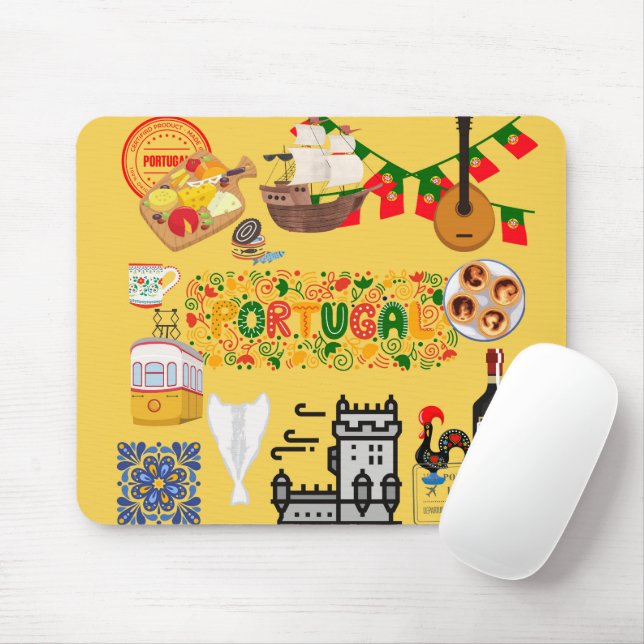 Portugal  mouse mat (With Mouse)