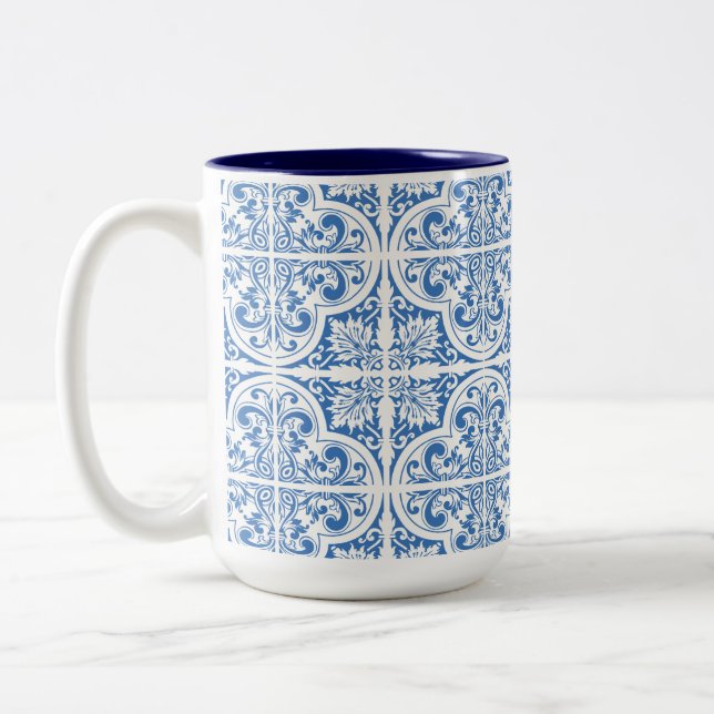 Portugal Mug | Blue Tiles Elegance (Left)