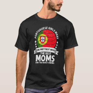 Portugal Mum Mothers Day Mama Portuguese American T-Shirt