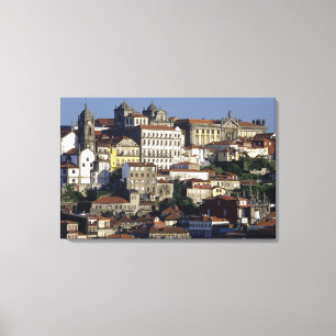 Portugal, Oporto (Porto). Historic houses and Canvas Print
