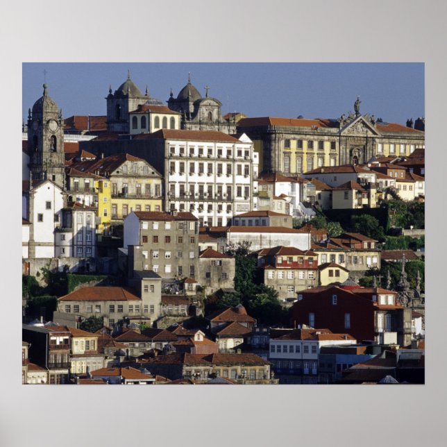 Portugal, Oporto (Porto). Historic houses and Poster (Front)