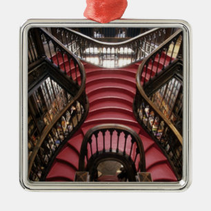 Portugal, Oporto (Porto). Stairs in historic Metal Tree Decoration