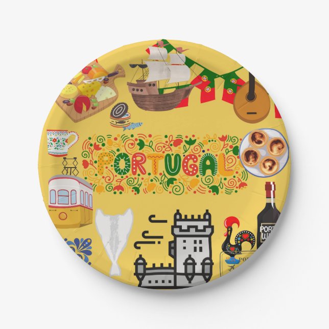 Portugal  paper plate (Front)