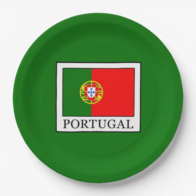 Portugal Paper Plate (Front)